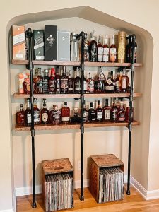 Mondello Refinishing- Custom Liquor Shelf