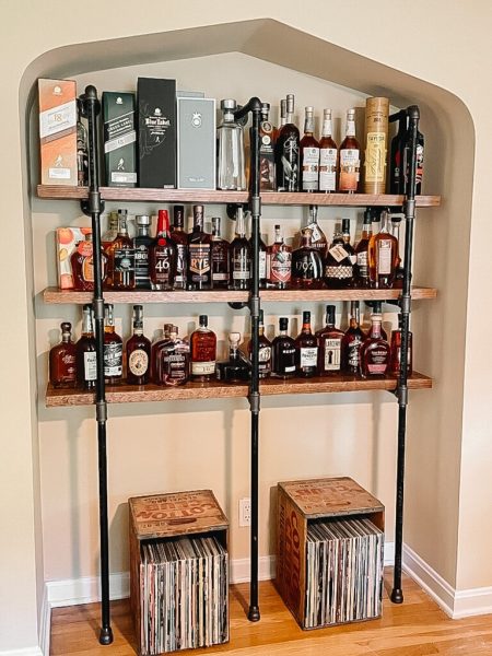Mondello Refinishing- Custom Liquor Shelf